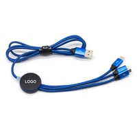 Câble de charge USB 3 en 1 avec connecteurs USB 2.0 mâle vers Type-C/Micro B, câble de charge rapide et de transfert de données pour imprimante et appareils électroniques