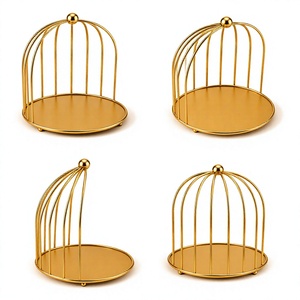 Modern Metal Birdcage Decorative Ornament Tabletop Birdcage <b>Stand</b> Wedding Decoration Home Decor Display <b>Holder</b> Decorative Cage - Product Image 1