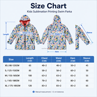 Veste de change pour enfants, impression par sublimation personnalisée, imperméable, doublée de polaire, pour le camping, l'équitation, la natation