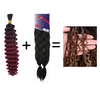 Tresses Boho Déesse Bohème Crochet Synthète Tresse Africaine Dreadlock pour Femmes Noires Tressage Extensions de Cheveux