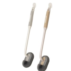 Toilet Brush Wall Mounted Long Handle Durable Flexibly Flat <b>Head</b> Ergonomic Design For Bathroom Cleaning - Product Image 5