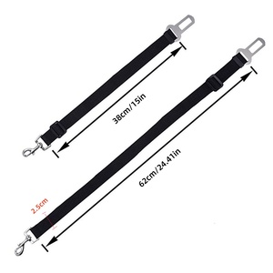 حزام أمان عالي الجودة قابل للتعديل للكلاب من 15 إلى 24 بوصة، حزام أمان للحيوانات الأليفة في السيارة - Product Image 6