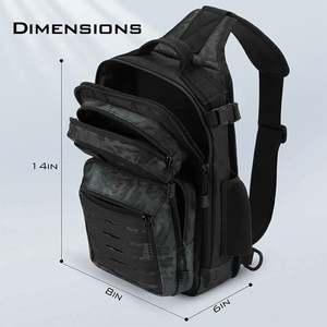 Muestra Gratuita de Bolsa de Almacenamiento de Aparejos de Pesca Personalizada, Bolsa de Herramientas Tipo Bandolera para Pesca, Senderismo, Caza y Camping - Product Image 2