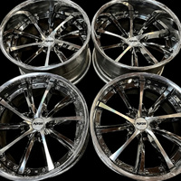 Jantes forgées NJQS personnalisées polies en 2 parties de 24 et 26 pouces Kranze Vishunu pour Infiniti M45 Toyota Crown Lexus LS430