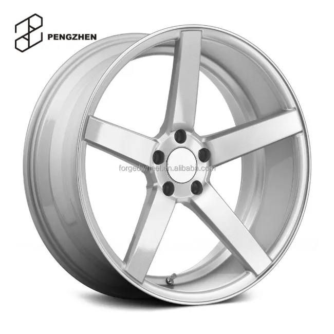 Pengzhen Diamond Cut Monoblock 18 19 20 21 pouces PCD 5x120 Jantes en alliage de voiture forgées en argent pour BMW