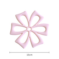 Sous-verre en silicone en forme de fleur, tapis de tasse antidérapant et résistant à la chaleur de qualité alimentaire, sous-verre anti-brûlure pour tasses à café et à thé