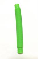 Jouet amusant et éducatif pour soulager le stress, tube pop, jouet en plastique miniature télescopique ondulé multicolore