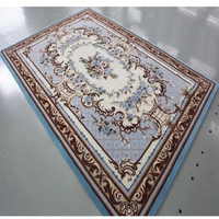 Tapis d'intérieur lavable SHACOS style bohème antidérapant à poils ras – Design vintage doux pour salon, salle à manger, entrée, dortoir, noir