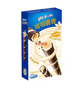 Ore o Crispy Roll 50g Mousse Vanilla Flavor Sandwich Wafer Egg Roll Biscuit Zero Food