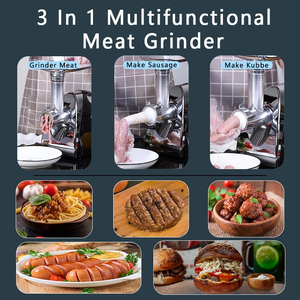 Picadora de Carne Eléctrica de Gran Capacidad, de Acero Inoxidable de Alta Calidad, para Uso Doméstico, Picadora de Carne a Granel, Máquina para Hacer Galletas, Inalámbrica - Product Image 3