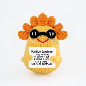 Muñeco de Pato Amarillo Tejido a Mano, Colgante de Lana, Lindo y Energético, Regalo para el Día de San Valentín, Decoración para Fiestas - Product Image 3