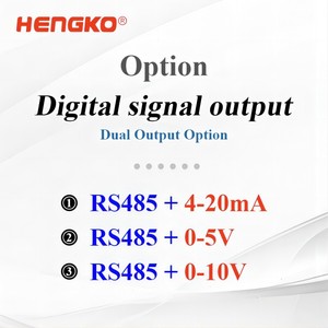 HENGKO 98% RH ambiente ad alta umidità stabilità a lungo termine temperatura e umidità sensore trasmettitore RS485 4-20mA - Product Image 4