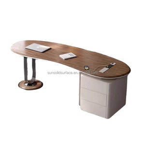Hogar muebles de madera de lujo de <span class=keywords><strong>diseño</strong></span> moderno <span class=keywords><strong>Silla</strong></span> de <span class=keywords><strong>escritorio</strong></span> del presidente conjunto de mesa de oficina ejecutiva Director Jefe <span class=keywords><strong>Escritorio</strong></span> de oficina para la venta - Product Image 4