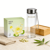 Thé biologique mélangé pour la santé, thé vert au jasmin, sachets de thé longue infusion, richement parfumé