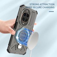 Vente en gros pour les étuis de la série HUAWEI Nova 12/14 - Transparent fantaisie, support d'anneau en métal pour la série Motorola Edge 50/60