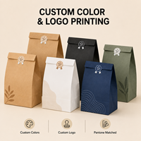 Sacs en papier kraft avec logo personnalisé, vente en gros, sacs d'épicerie recyclables bruns, plusieurs tailles, emballage alimentaire pour restaurant, boulangerie