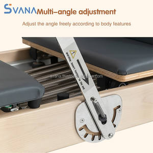 Lit de Pilates en érable pliable et durable avec des caractéristiques réglables pour la salle de sport à domicile et l'entraînement en studio professionnel - Product Image 3