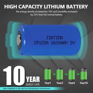 JINTION 16340 1600mah 3v תאי סוללה 16340 lifepo4 סוללה IFR 16340 תא סוללה נטענת CR123A עבור סטרימפלייט 85177 - Product Image 3