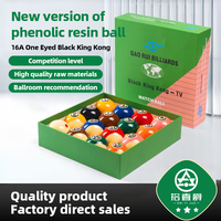 Ensemble de billes de billard personnalisées en résine phénolique haute densité résistantes aux chocs de 57,2 mm, billes de snooker pour le divertissement à domicile