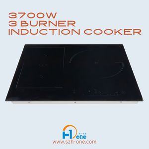 Placa de Inducción Integrada de 6300W con 3 Quemadores, Control Táctil, Superficie de Vidrio, Cocina Eléctrica - Product Image 1