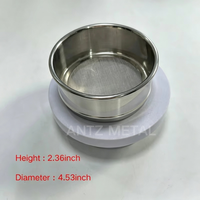 Tamis d'essai standard en acier inoxydable, tamis de laboratoire rond, tamis à sol, tamis à mailles pour l'analyse des particules industrielles, jardinage