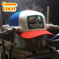 Casquette de baseball respirante à 6 panneaux en maille color-block transfrontalière, légèrement incurvée, pour homme, protection solaire, modèle Richardson 112