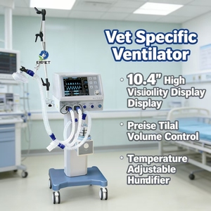 Ventilateur mécanique <span class=keywords><strong>portable</strong></span> pour animaux, équipement vétérinaire haute performance EUR VET, pour utilisation en urgence en soins intensifs - Product Image 1