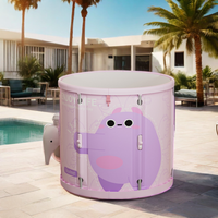 Ali Baba Com Pvc Portable Cold Plunge Pool Hydrotherapy Spa. Baignoire de massage Bain de récupération de glace Bain de glace gonflable avec refroidisseur