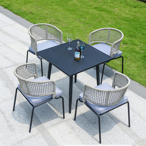 Giardino <span class=keywords><strong>Esterno</strong></span> In Alluminio Per Il Tempo Libero Mobili In Vimini Patio <span class=keywords><strong>Rattan</strong></span> Intrecciato Sei Posti Canna Sedie Tavolo Set - Product Image 2