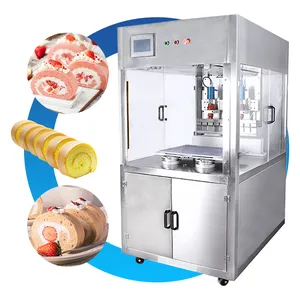 OCEAN Automatic Ultrasonic Sweet Food Cutter Frozen Foam Sponge Slab Layer Round Square Cake Cut Machine