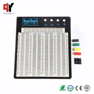 สากล3220โปร่งใสผูกจุด Breadboard Solderless สำหรับการทดสอบ