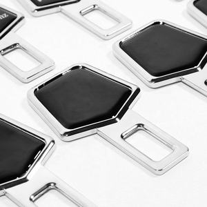 カスタムロゴユニバーサル車シートベルトアラームストップクリップポリエステル素材車の安全バックルアラームキャンセラー - Product Image 3