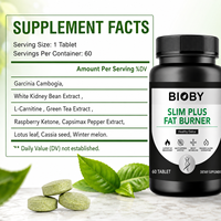 Comprimés Bioby OEM pour le soutien du métabolisme avec Garcinia Cambogia, thé vert et L-Carnitine pour la détoxification et le contrôle de l'appétit