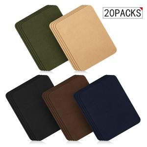 Patchs adhésifs en polaire pour pulls et chemises, patchs de réparation décontractés pour coudes et genoux, patchs circulaires en sergé de denim pour l'approvisionnement transfrontalier - Product Image 4