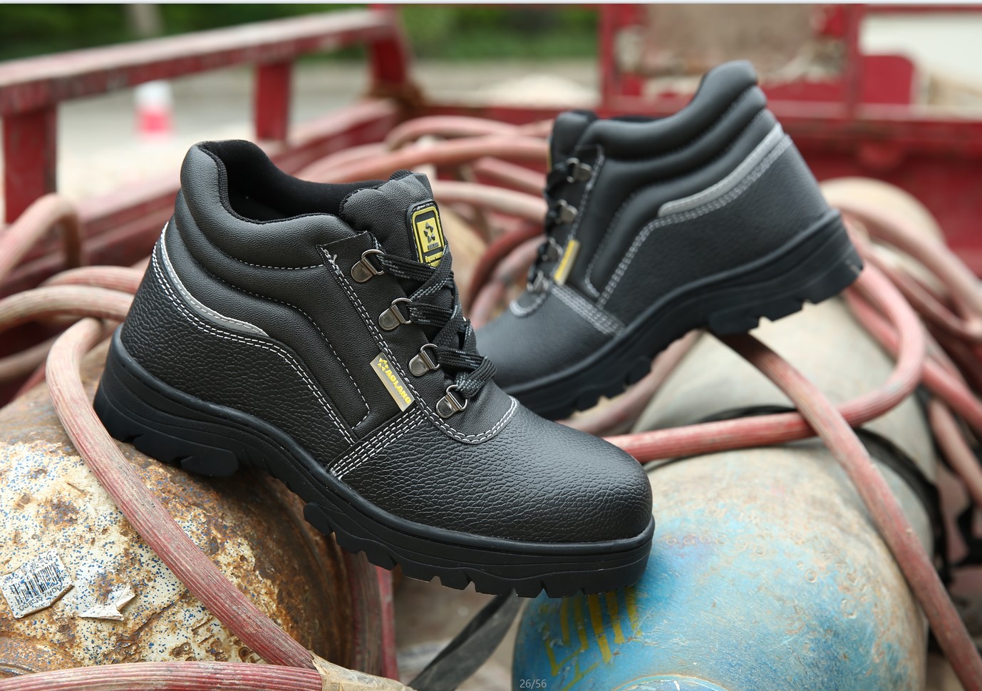 Embossed Cow Leather S3 Anti Puncture Shoes - High Heels