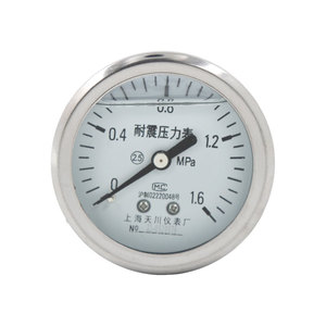 เกจวัดแรงดันแบบทนแรงกระแทกแกนหมุน YN-60Z ขนาด 60 มม. เกรด 2.5 เกลียว M14x1.5 ชุบเคลือบ โรงงานเซี่ยงไฮ้ เทียนชวน - Product Image 2