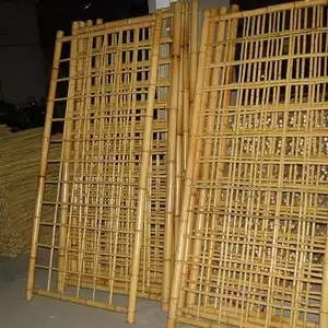 Großhändlerpreis Bambus-Raster-Wandpaneel im Freien hohe Qualität