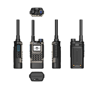 Radio Quansheng UV-K1 8 5W 200 Canales UHF VHF NOAA, Medidor de Frecuencia Meteorológica, Carga Tipo C, Radio Mini de Emergencia