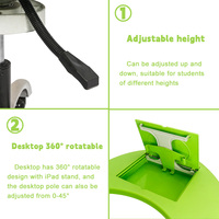 Chaises d'école confortables pour les élèves, en plastique avec tablette d'écriture intégrée, pour les besoins en mobilier scolaire