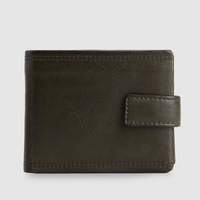 Dompet Pendek Pria Kulit Asli Lipat Vintage Bisnis Mewah Klasik Retro RFID Multi-kartu Lapisan Katun Berkualitas Tinggi
