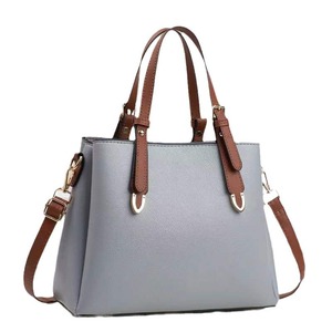 Sac à main femme élégant en cuir grainé <span class=keywords><strong>litchi</strong></span>, style minimaliste urbain, color-block, grande capacité, sac fourre-tout, sac à bandoulière pour femme de bureau, sac à main croisé - Product Image 5