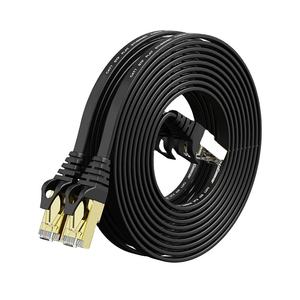 Câble Ethernet RJ45 plat Cat 7 blindé résistant aux intempéries D-Sunty 10 Gbps 600 MHz 10 m en cuivre toronné PVC pour PS5/4/3 Xbox Modem Routeur <span class=keywords><strong>LAN</strong></span> - Product Image 1