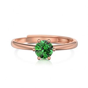 Dylam Charm Birthstone Birthday Jewelry <b>Rings</b> S925 <b>Silver</b> Rhodium Rose Gold 18K Gold Plated <b>Solitaire</b> Diamond <b>Rings</b> for Women - Product Image 5
