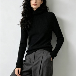 Maglione in Cashmere Tyan da <span class=keywords><strong>Donna</strong></span>, Collo in Puro Cashmere, Vestibilità Ampia, Nuovo Top Morbido per Autunno e Inverno - Product Image 5