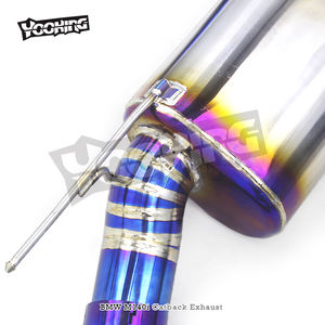 Sistema de escape de coche de titanio YOOKING para <span class=keywords><strong>BMW</strong></span> <span class=keywords><strong>M140</strong></span> M140i F20 B58 3,0 T 2017-2019 3,5 pulgadas silenciador de tubo único catback - Product Image 4