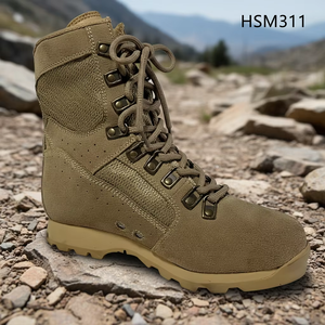 Stivali Tattici da Combattimento HY, Suola in EVA+Gomma Antiurto, Marca Originale <span class=keywords><strong>Vibram</strong></span>, Stivali Desert 8 Pollici Striker, Unisex per Attività all'Aperto HSM311 - Product Image 2