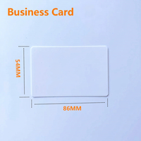 Feuille acrylique transparente PET vierge pour sublimation, carte de visite, film de transfert thermique, matériau plastique souple pour artisanat