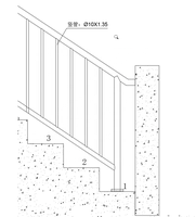 Rampe de balcon et d'escalier extérieure réglable en aluminium – Résistante à la rouille, installation facile, pour villa, avec câble en acier