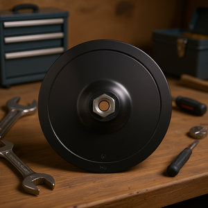Support de disque en fibre Ttake pour disques de ponçage et disques à velcro, diamètre 80 mm avec écrou hexagonal central - Product Image 3