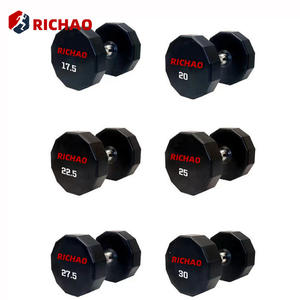 Custom Urethane Gym Weights Dumbells Set Commercial <strong>10kg</strong> <strong>Dumbell</strong> Pair Fitness 12 Sided PU Dumbbell - Product Image 2